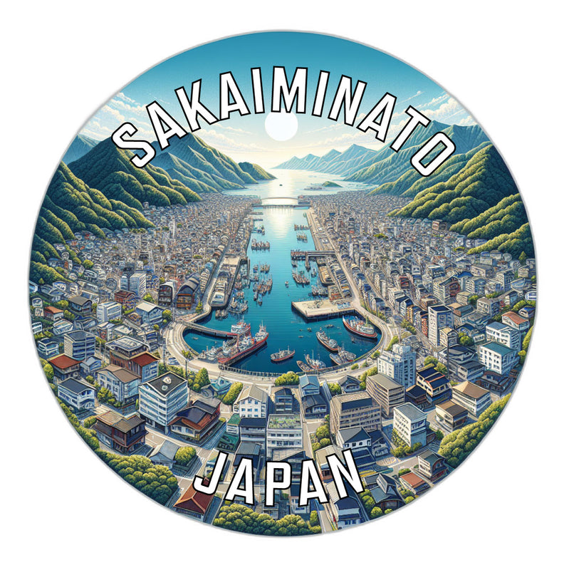 Sakaiminato Japan Souvenir Die Cut Flat Magnet 2-Inch
