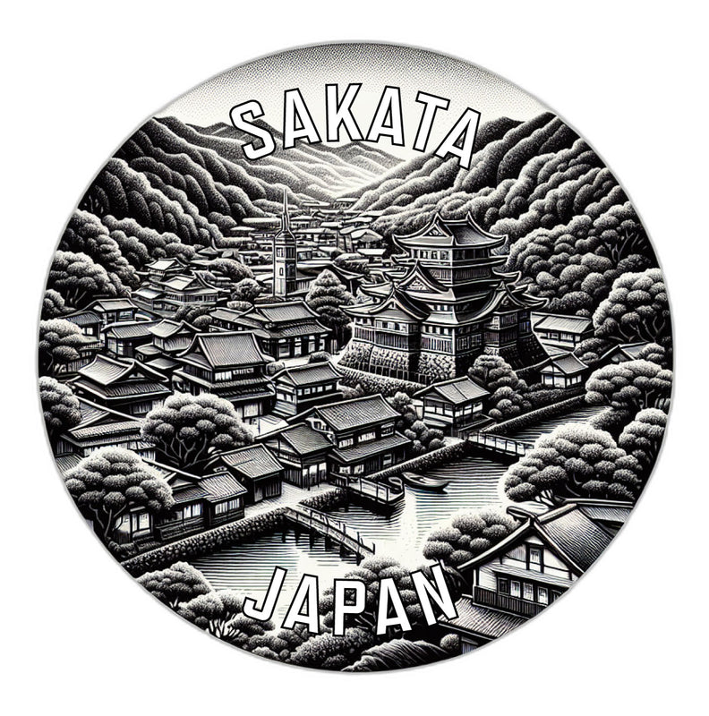 Sakata Japan Souvenir Die Cut Flat Magnet 6-Inch