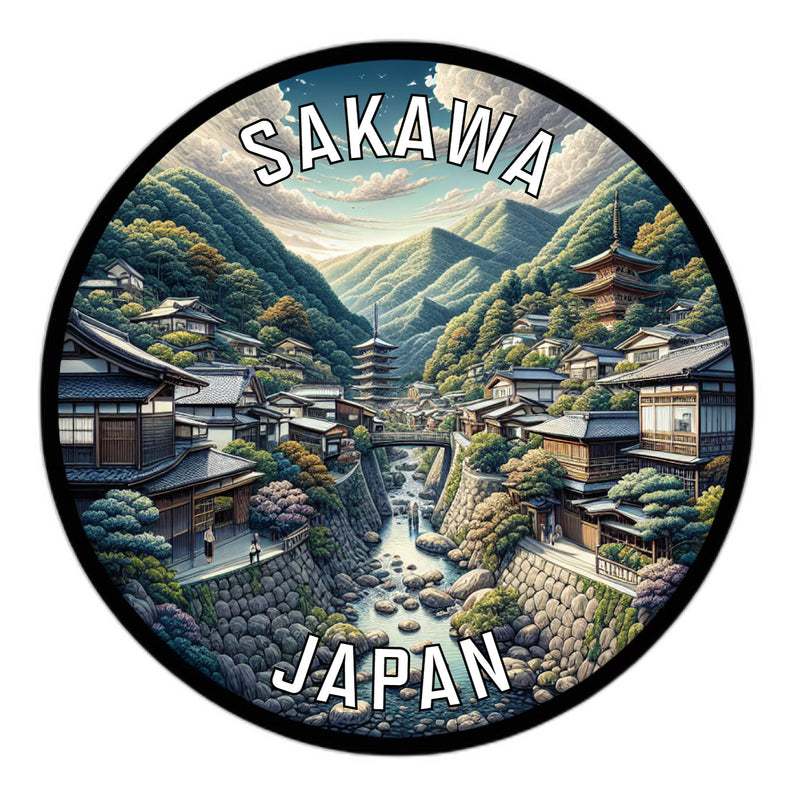 Sakawa Japan Souvenir Vinyl Decal Sticker 2-Inch