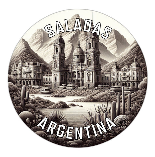 Saladas Argentina Souvenir Vinyl Decal Sticker 2-Inch