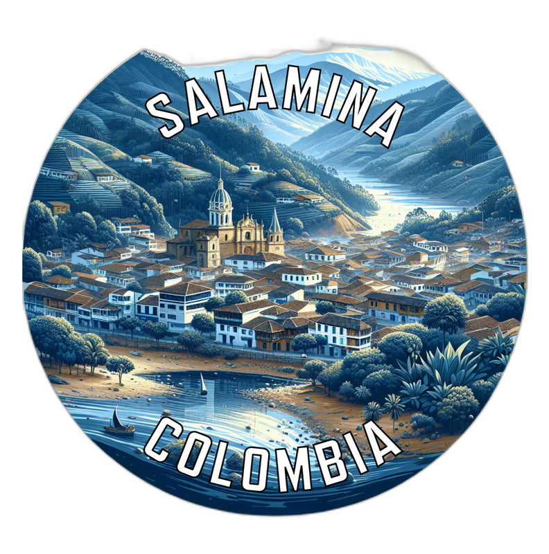 Salamina Colombia Souvenir Die Cut Flat Magnet 3-Inch
