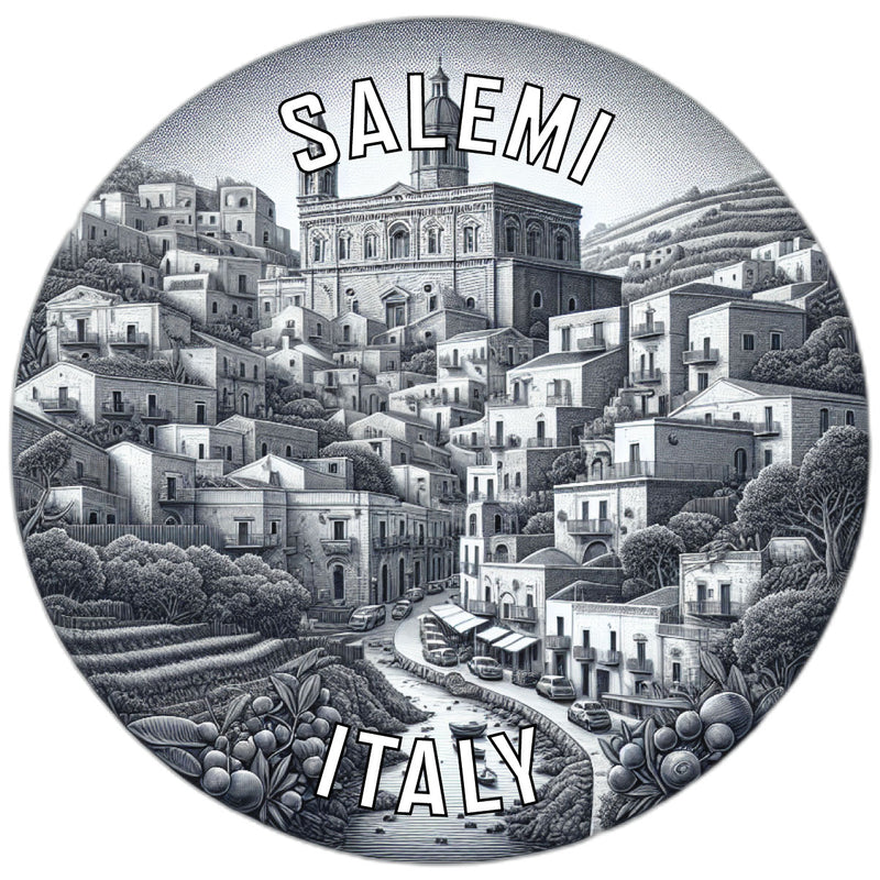 Salemi Italy Souvenir Die Cut Flat Magnet 4-Inch