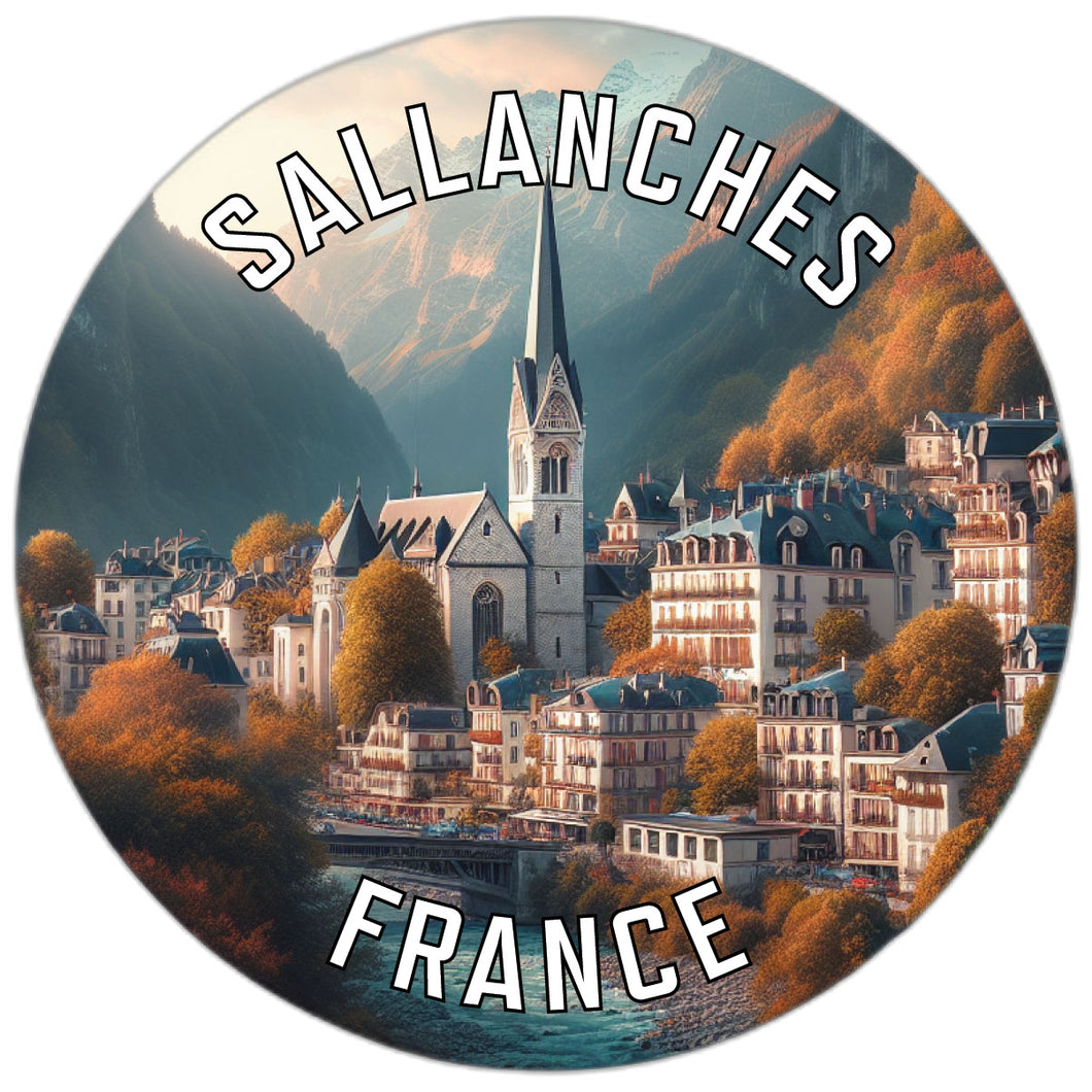 Sallanches France Souvenir Vinyl Decal Sticker 2-Inch