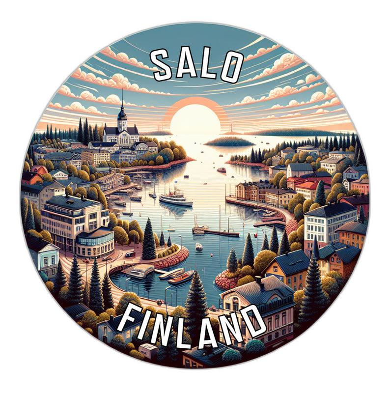 Salo Finland Souvenir Die Cut Flat Magnet 6-Inch