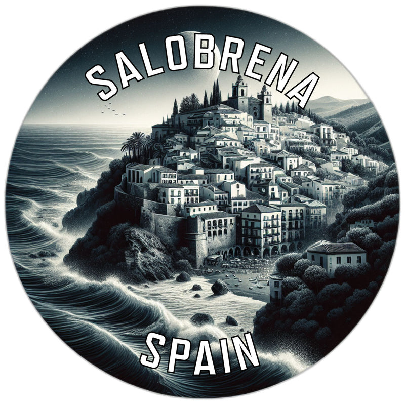 Salobrena Spain Souvenir Die Cut Flat Magnet 6-Inch
