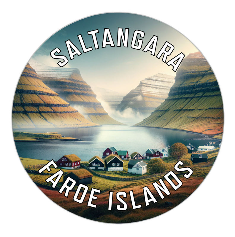 Saltangara Faroe Islands Souvenir Die Cut Flat Magnet 2-Inch