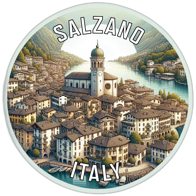 Salzano Italy Souvenir Die Cut Flat Magnet 2-Inch