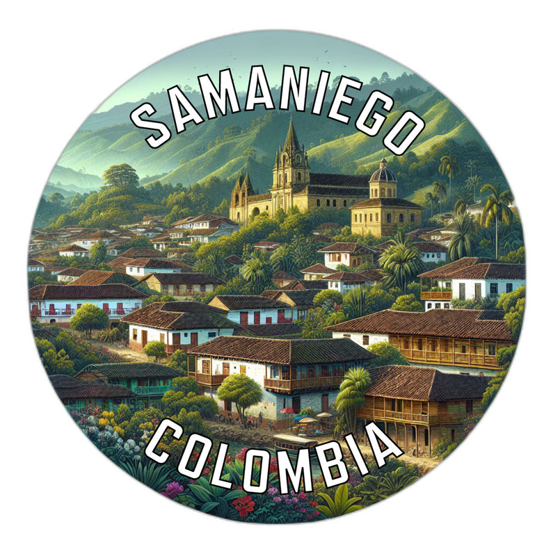 Samaniego Colombia Souvenir Vinyl Decal Sticker 2-Inch