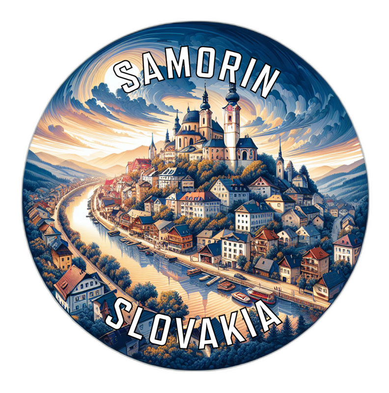Samorin Slovakia Souvenir Vinyl Decal Sticker 3-Inch