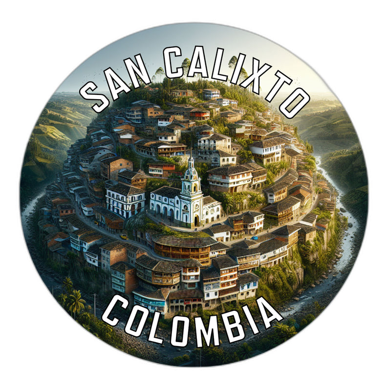 San Calixto Colombia Souvenir Die Cut Flat Magnet 6-Inch