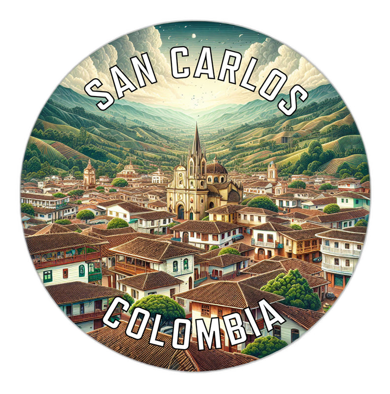 San Carlos Colombia Souvenir Vinyl Decal Sticker 2-Inch