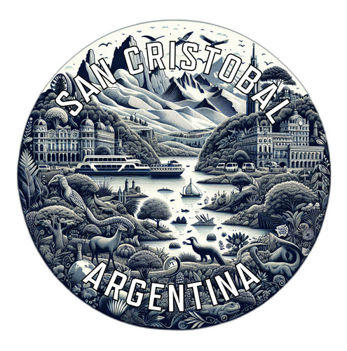 San Cristobal Argentina Souvenir Die Cut Flat Magnet 6-Inch