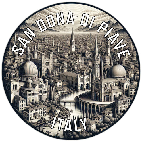 San Dona di Piave Italy Souvenir Die Cut Flat Magnet 6-Inch