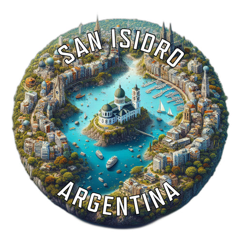 San Isidro Argentina Souvenir Die Cut Flat Magnet 2-Inch