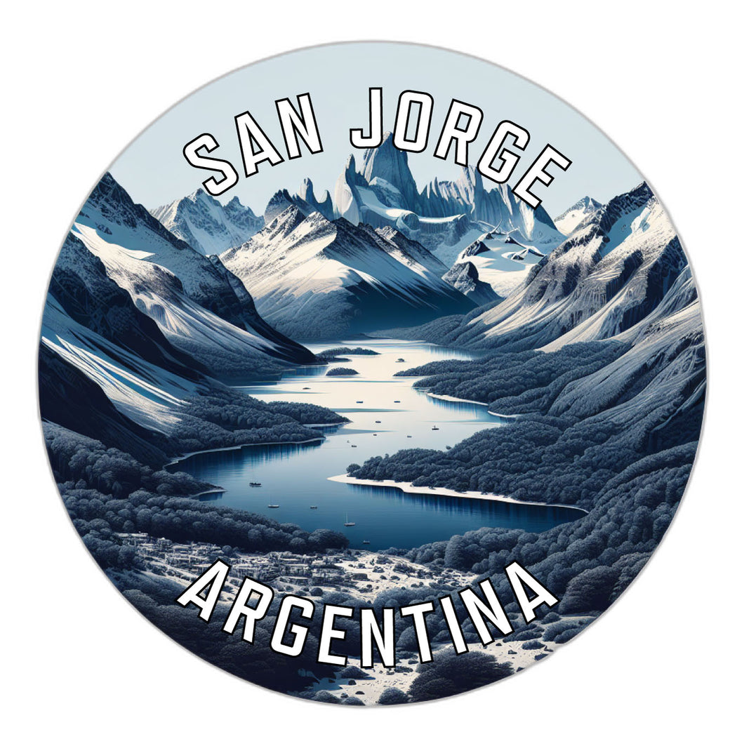 San Jorge Argentina Souvenir Die Cut Flat Magnet 2-Inch