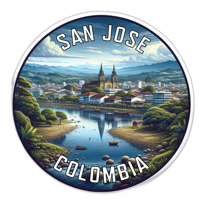 San Jose Colombia Souvenir Die Cut Flat Magnet 6-Inch