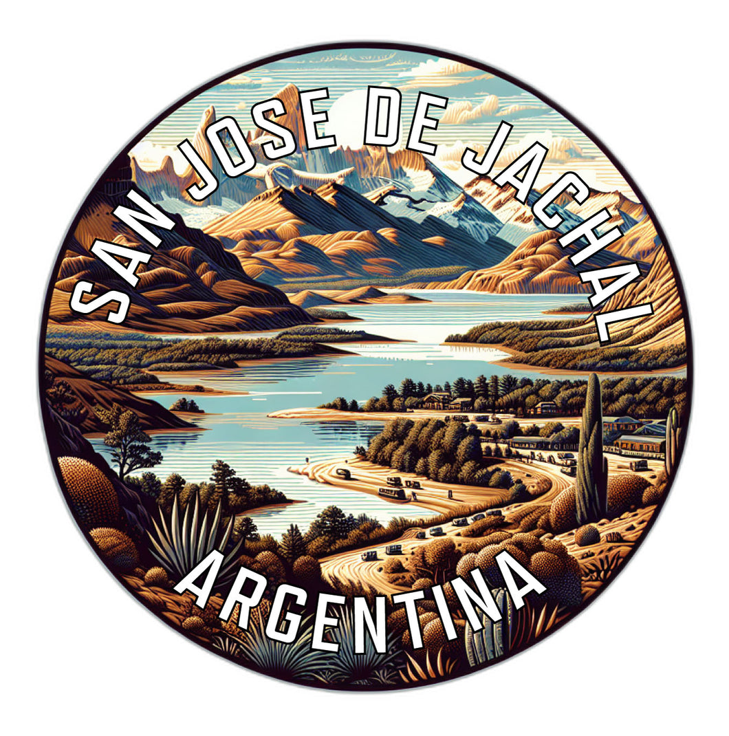 San Jose de Jachal Argentina Souvenir Die Cut Flat Magnet 2-Inch