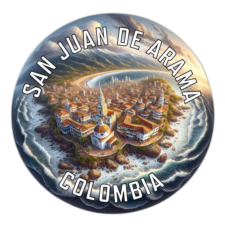 San Juan de Arama Colombia Souvenir Die Cut Flat Magnet 2-Inch
