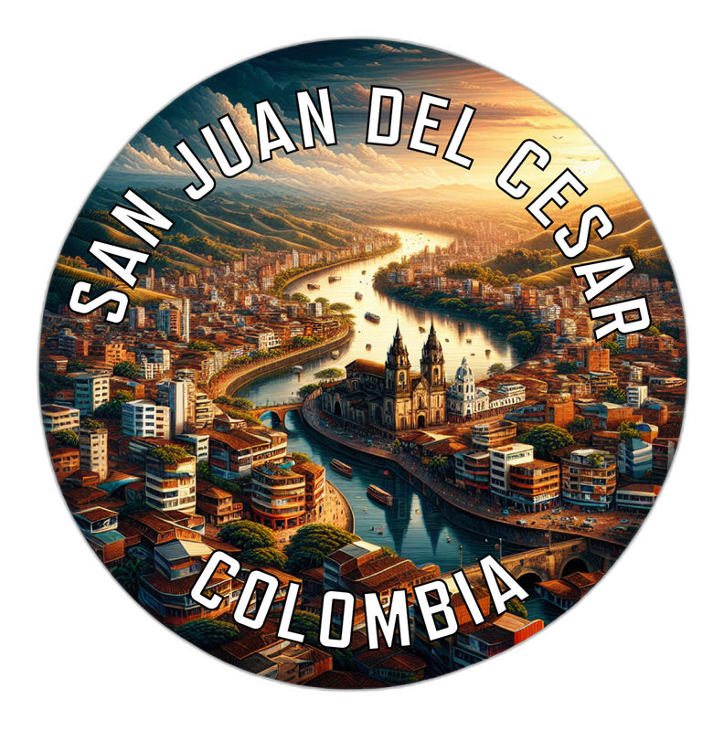San Juan del Cesar Colombia Souvenir Die Cut Flat Magnet 6-Inch