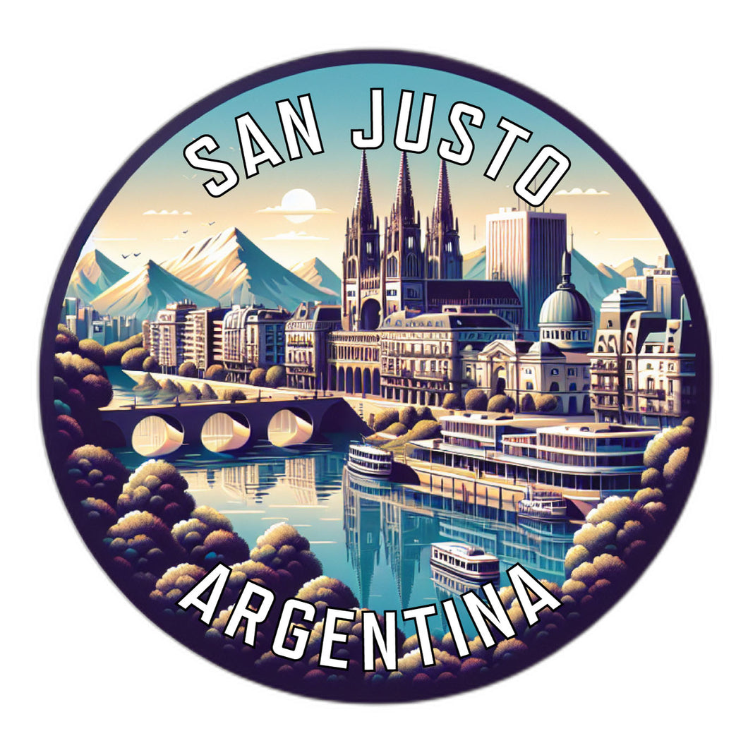 San Justo Argentina Souvenir Die Cut Flat Magnet 6-Inch