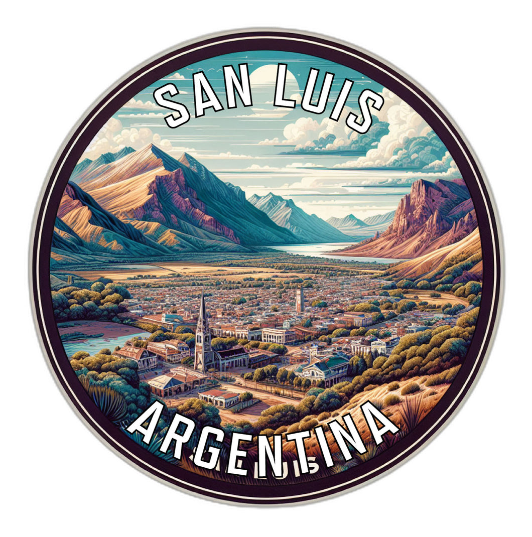 San Luis Argentina Souvenir Die Cut Flat Magnet 2-Inch