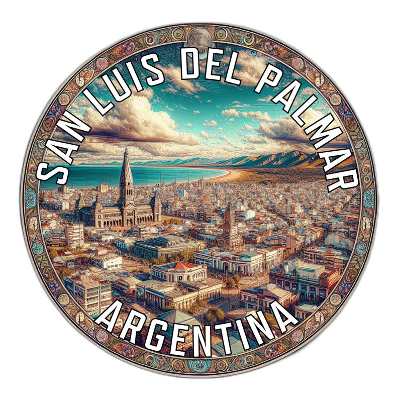 San Luis del Palmar Argentina Souvenir Die Cut Flat Magnet 2-Inch