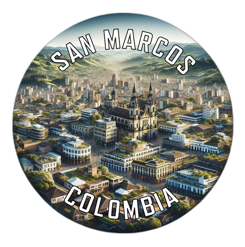 San Marcos Colombia Souvenir Die Cut Flat Magnet 6-Inch