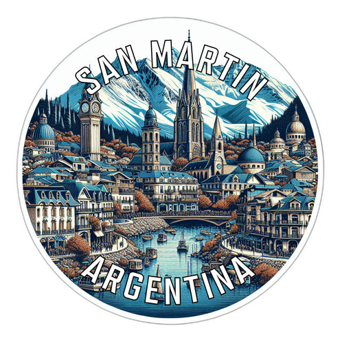 San Martin Argentina Souvenir Die Cut Flat Magnet 2-Inch