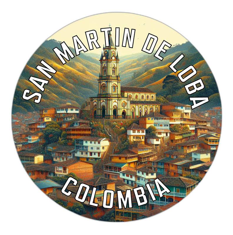San Martin de Loba Colombia Souvenir Vinyl Decal Sticker 2-Inch
