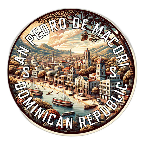 San Pedro de Macoris Dominican Republic Souvenir Vinyl Decal Sticker 2-Inch