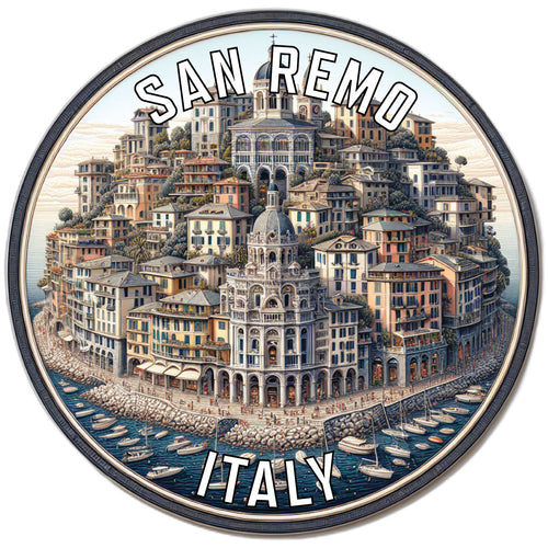 San Remo Italy Souvenir Vinyl Decal Sticker 4-Inch