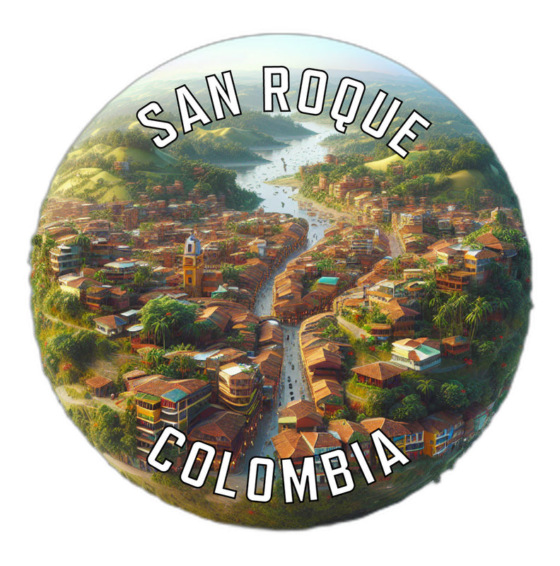 San Roque Colombia Souvenir Die Cut Flat Magnet 2-Inch