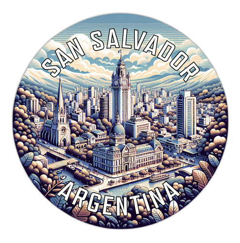 San Salvador Argentina Souvenir Die Cut Flat Magnet 4-Inch