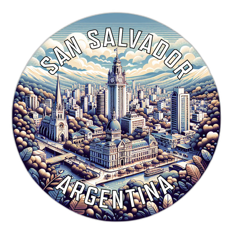 San Salvador Argentina Souvenir Die Cut Flat Magnet 4-Inch