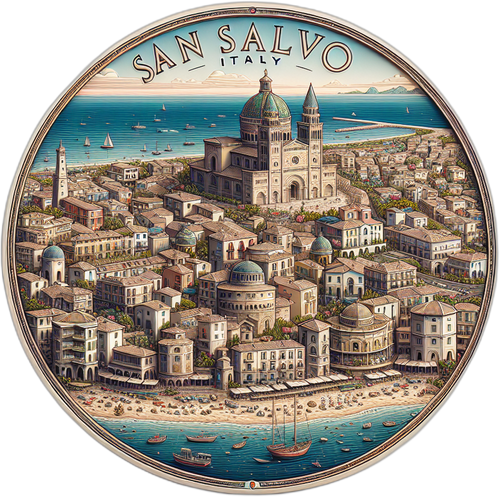 San Salvo Italy Souvenir Vinyl Decal Sticker 3-Inch