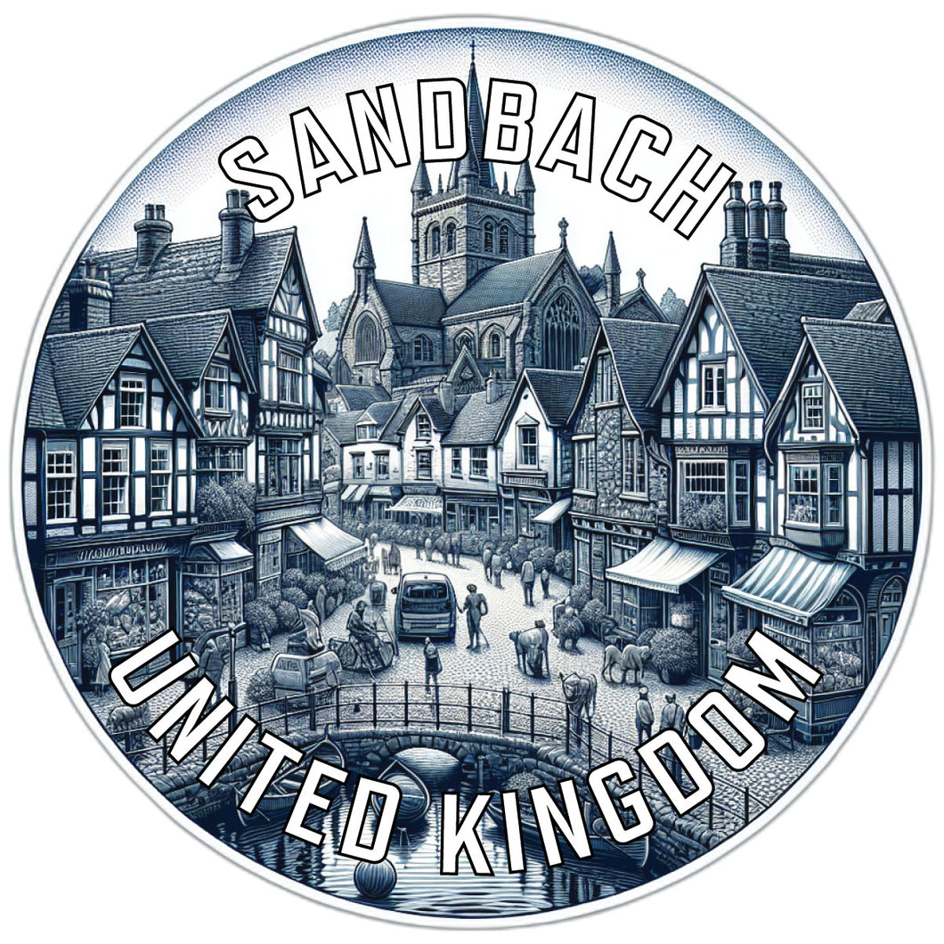 Sandbach United Kingdom Souvenir Vinyl Decal Sticker 3-Inch