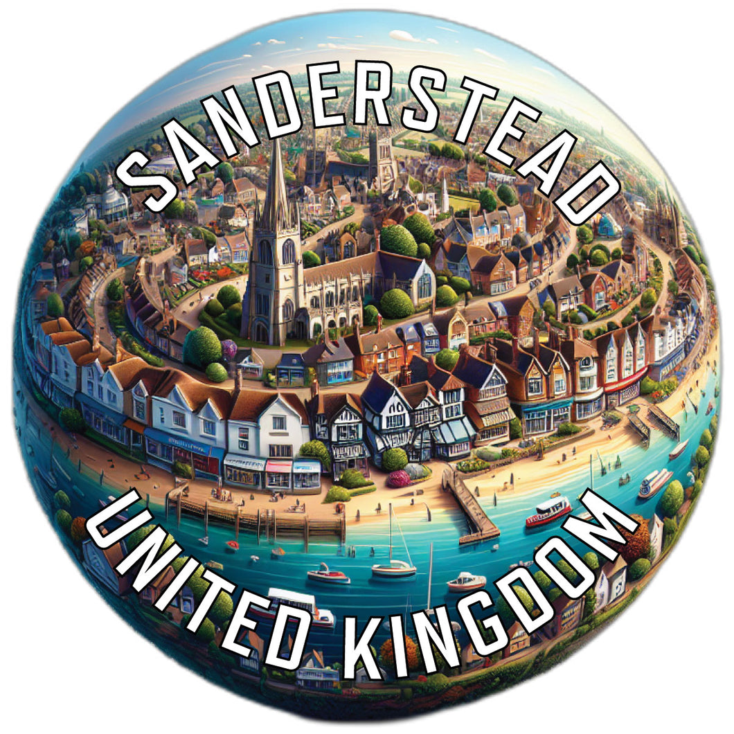 Sanderstead United Kingdom Souvenir Die Cut Flat Magnet 3-Inch