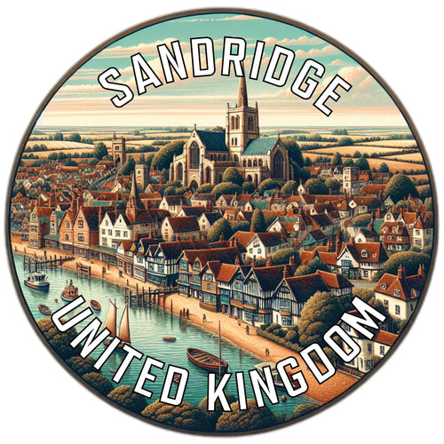 Sandridge United Kingdom Souvenir Die Cut Flat Magnet 2-Inch