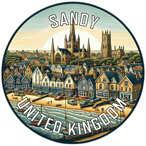 Sandy United Kingdom Souvenir Vinyl Decal Sticker 2-Inch