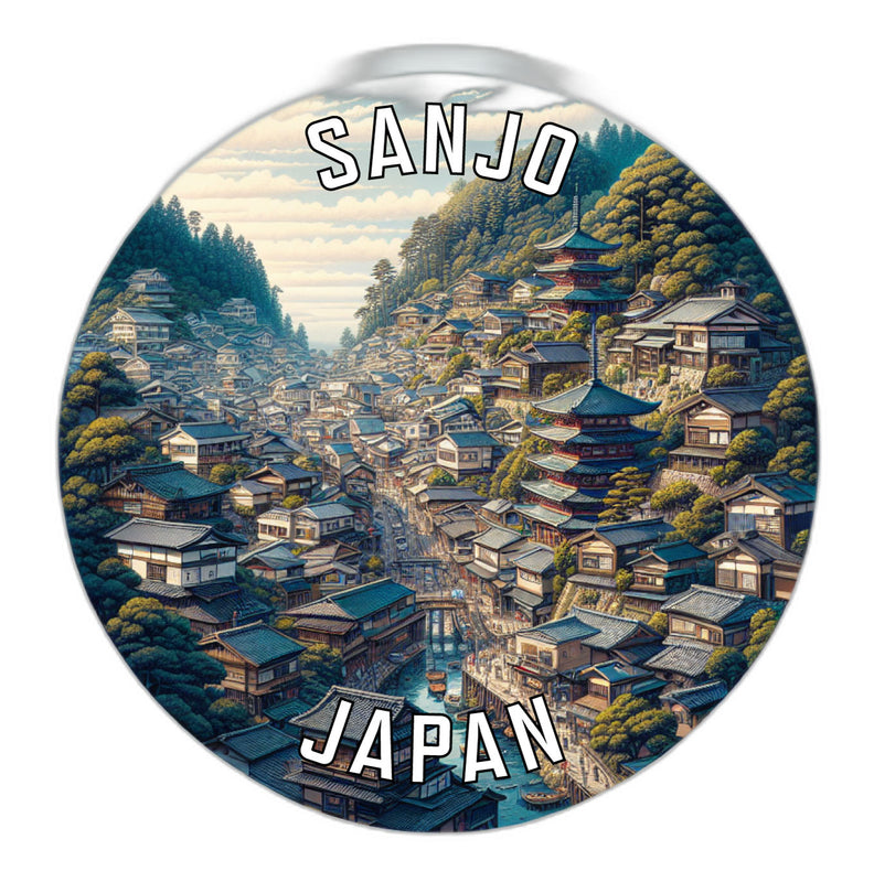 Sanjo Japan Souvenir Die Cut Flat Magnet 6-Inch