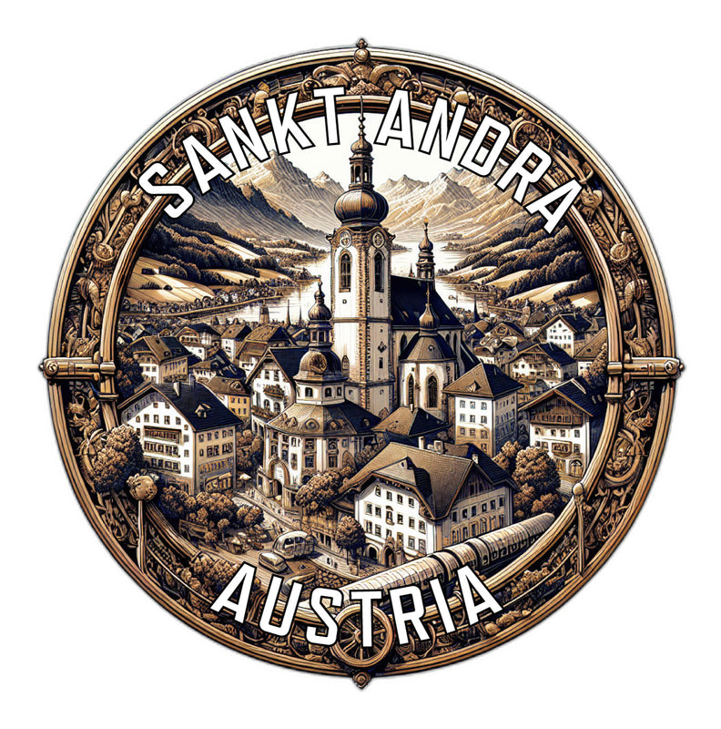 Sankt Andra Austria Souvenir Vinyl Decal Sticker 6-Inch