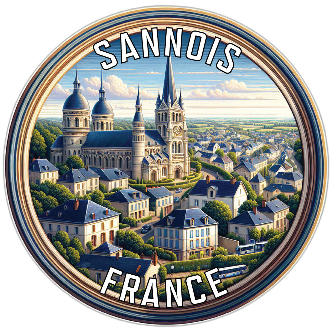 Sannois France Souvenir Vinyl Decal Sticker 2-Inch