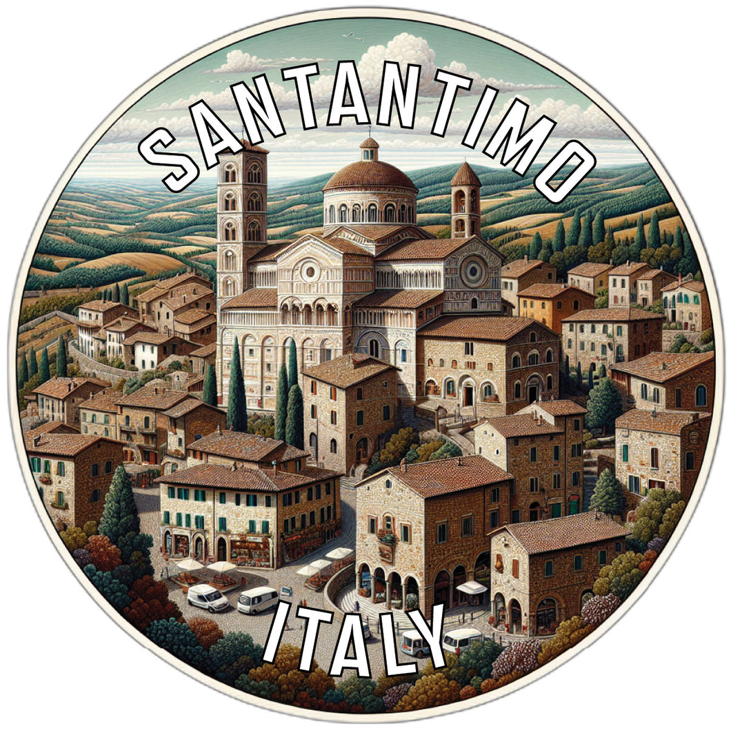 SantAntimo Souvenir Die Cut Flat Magnet 6-Inch