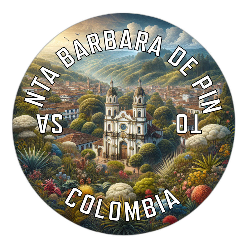 Santa Barbara de Pinto Colombia Souvenir Die Cut Flat Magnet 6-Inch