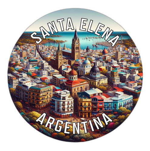 Santa Elena Argentina Souvenir Die Cut Flat Magnet 6-Inch