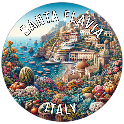 Santa Flavia Italy Souvenir Vinyl Decal Sticker 6-Inch