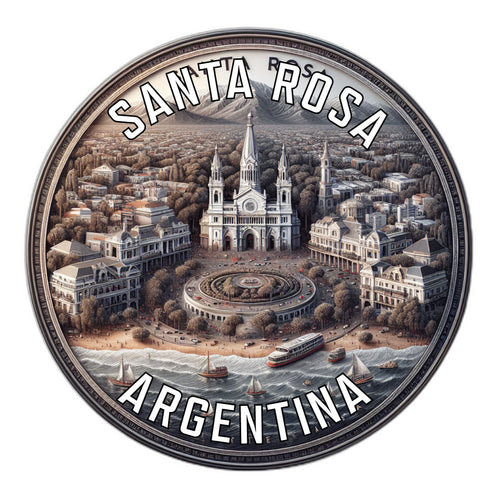 Santa Rosa Argentina Souvenir Die Cut Flat Magnet 6-Inch