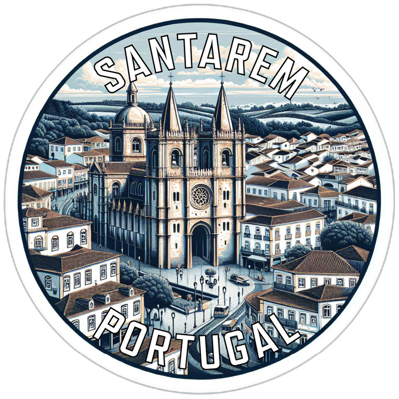Santarem Portugal Souvenir Die Cut Flat Magnet 4-Inch