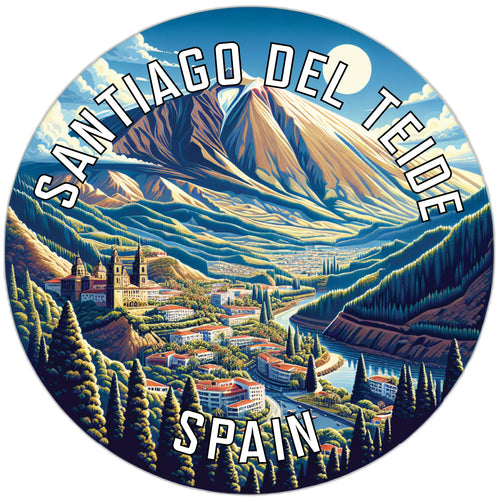 Santiago del Teide Spain Souvenir Die Cut Flat Magnet 6-Inch