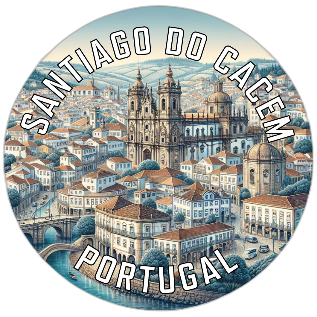 Santiago do Cacem Portugal Souvenir Vinyl Decal Sticker 4-Inch